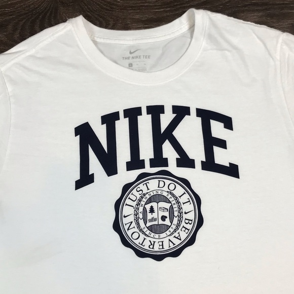 Nike Just Do It Beaverton Alumni A Winning Spirit Men’s Pullover White Shirt XL - Picture 3 of 6